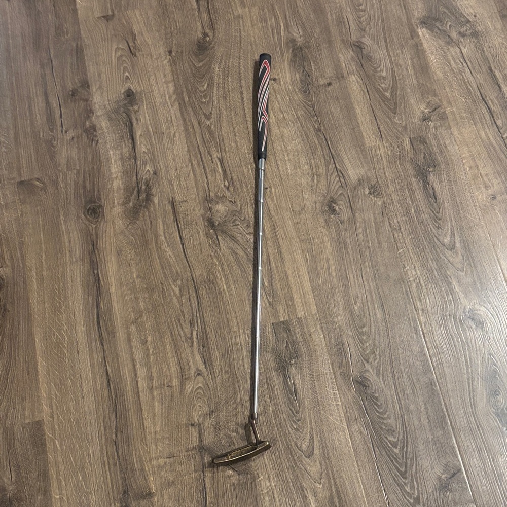 Ping Anser 3 Bronze Left Handed Putter with Black and Red Grip Made in USA